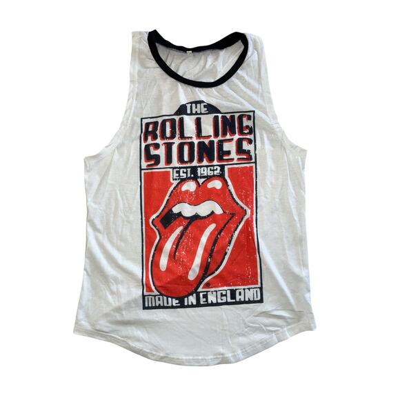 The Rolling Stones Made in England Graphic Racer Back Tank Top size Large - Picture 1 of 9